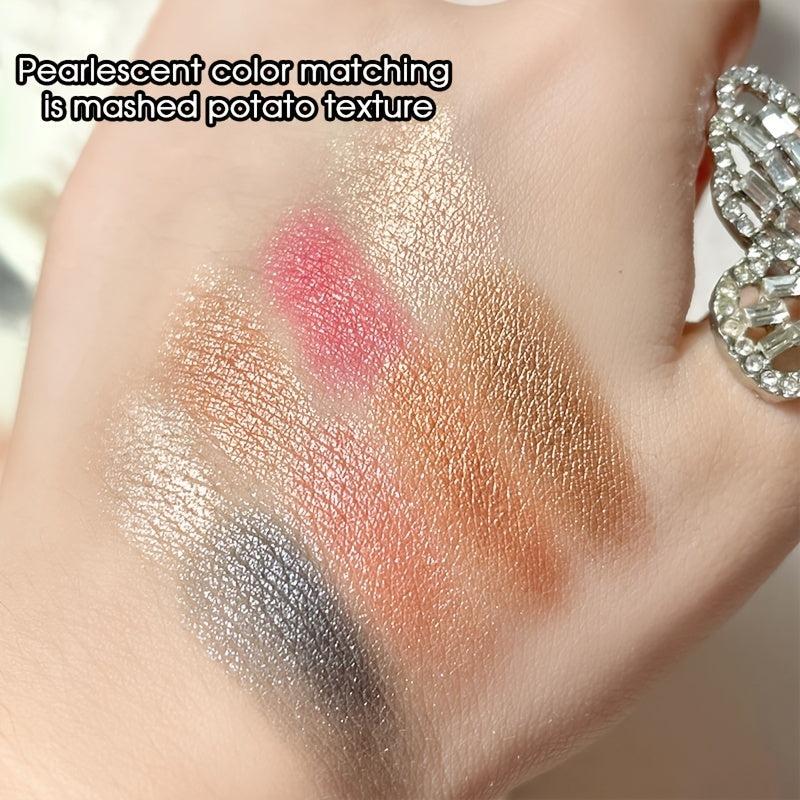 12 Color Eyeshadow Palette With Natural Earth Tone Finish