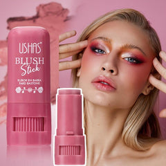 2 in 1 Waterproof Makeup Powder Blusher Eye shadow Stick