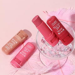 2 in 1 Waterproof Makeup Powder Blusher Eye shadow Stick