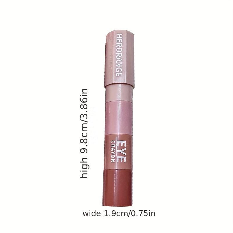 4 Colors Eyeshadow Stick Matte Pearly Shimmer Finish Pink And Earth Tone