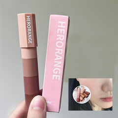 4 Colors Eyeshadow Stick Matte Pearly Shimmer Finish Pink And Earth Tone