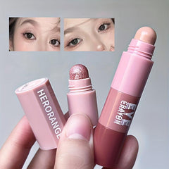 4 Colors Eyeshadow Stick Matte Pearly Shimmer Finish Pink And Earth Tone