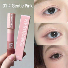 4 Colors Eyeshadow Stick Matte Pearly Shimmer Finish Pink And Earth Tone