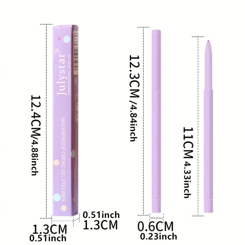 UV Fluorescent Eyeliner Gel Pen Waterproof Smudge Proof Pearly Eyeliner