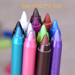 6-Color Metallic Smoky Eyeliner Pencil Set