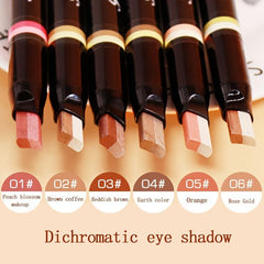 Colorful Dual Eyeshadow Stick Gradient Lazy Eye Makeup