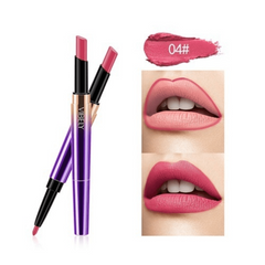 2 In 1 Lip Gloss Lip Line Pen Durable Double Lasting Pencil Pen Lipstick