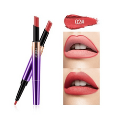 2 In 1 Lip Gloss Lip Line Pen Durable Double Lasting Pencil Pen Lipstick