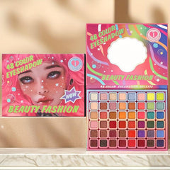 48 Color Eyeshadow Palette Matte Pearly Finish Multicolor Rainbow
