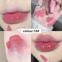 Pink Shell Mirror Lip Glaze Film Forming Non Drying Lipstick