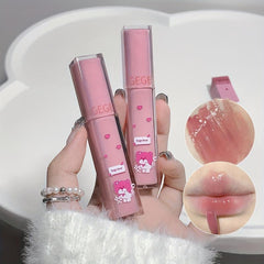 Pink Shell Mirror Lip Glaze Film Forming Non Drying Lipstick