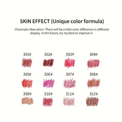 12 Matte Waterproof Lip Liner Set Natural Look