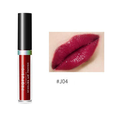 Velvet Liquid Lipstick with Shimmer - Long Lasting Waterproof Gloss