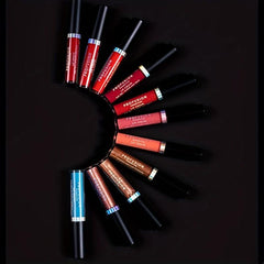 Velvet Liquid Lipstick with Shimmer - Long Lasting Waterproof Gloss