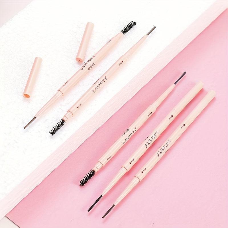 Dual Ended Waterproof Eyebrow Pencil Long Lasting Smudge Proof