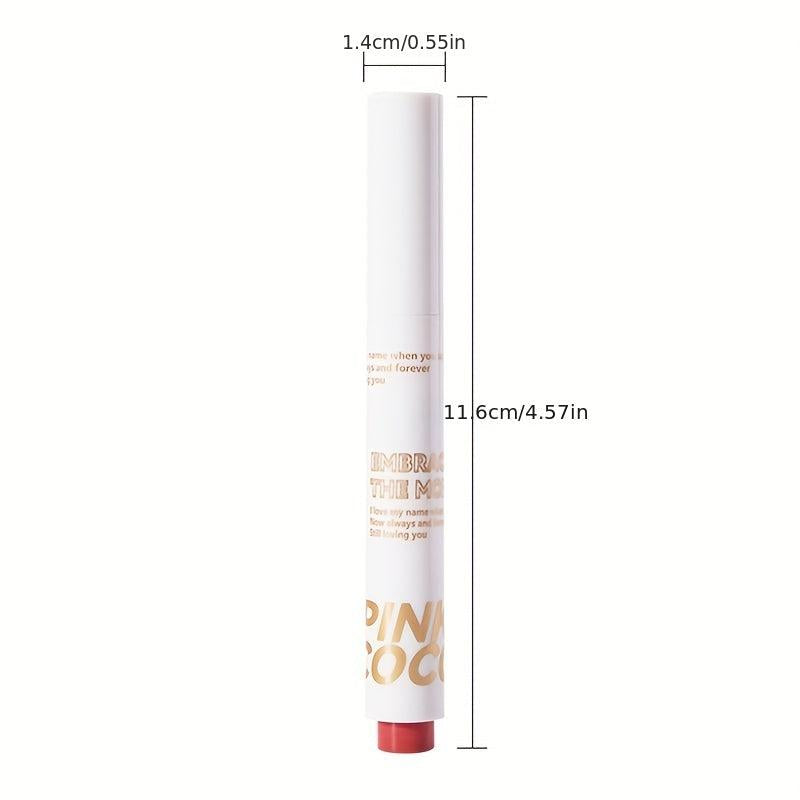 Shimmer Satin Lipstick Moisturizing Lip Balm Berry Red