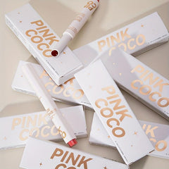 Shimmer Satin Lipstick Moisturizing Lip Balm Berry Red