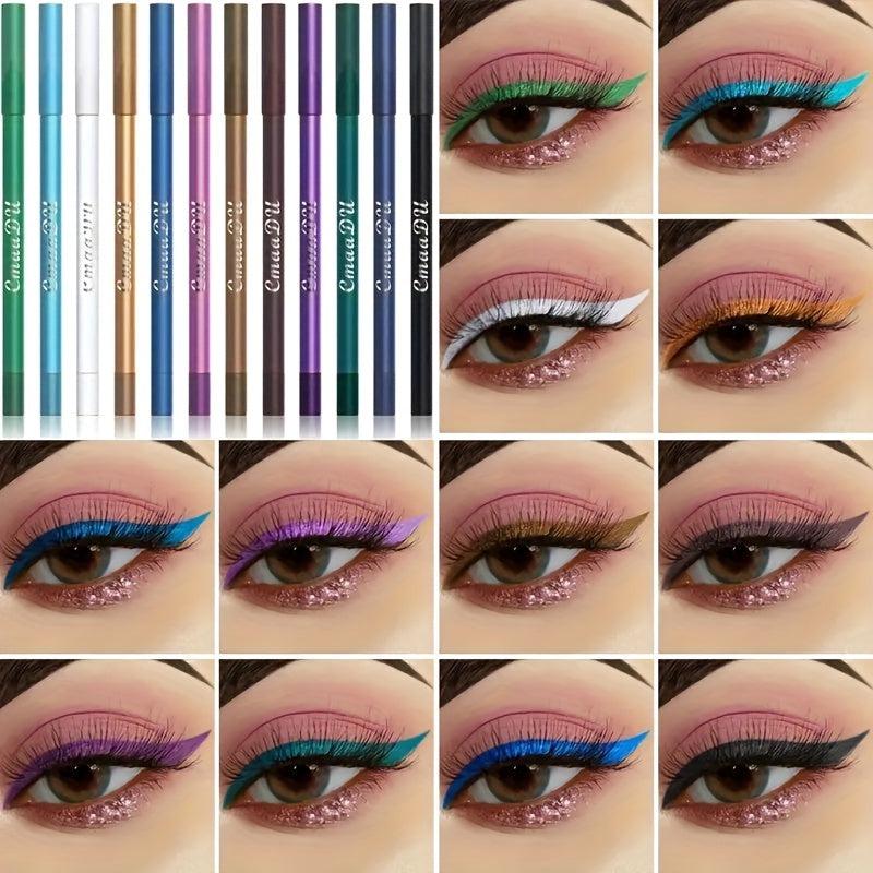 Long Wearing Eyeliner Pen Makeup 12 Colors