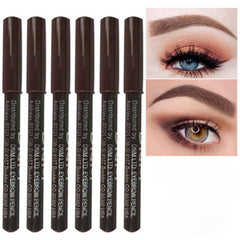 3Pcs Eyebrow Pencil Waterproof Sweat Proof Brown Pencil with Sharpener