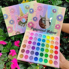 48 Colors Rainbow Eyeshadow Palette Matte Metallic Shimmer Bright Tone