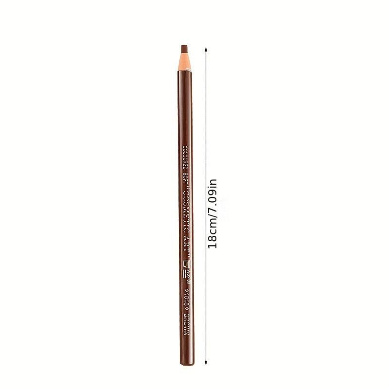 8pcs Dark Brown Waterproof Eyebrow Pencil Tattoo Makeup Set