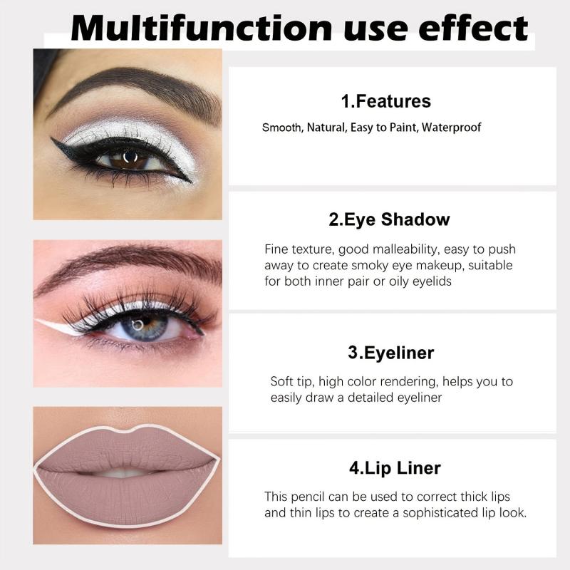 Pearly Eyeliner Pencil Shimmer High Pigmented Eyelid Under Crease Brightening