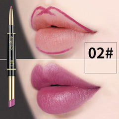 Matte Lipstick Waterproof 2 In 1 Lip Liner