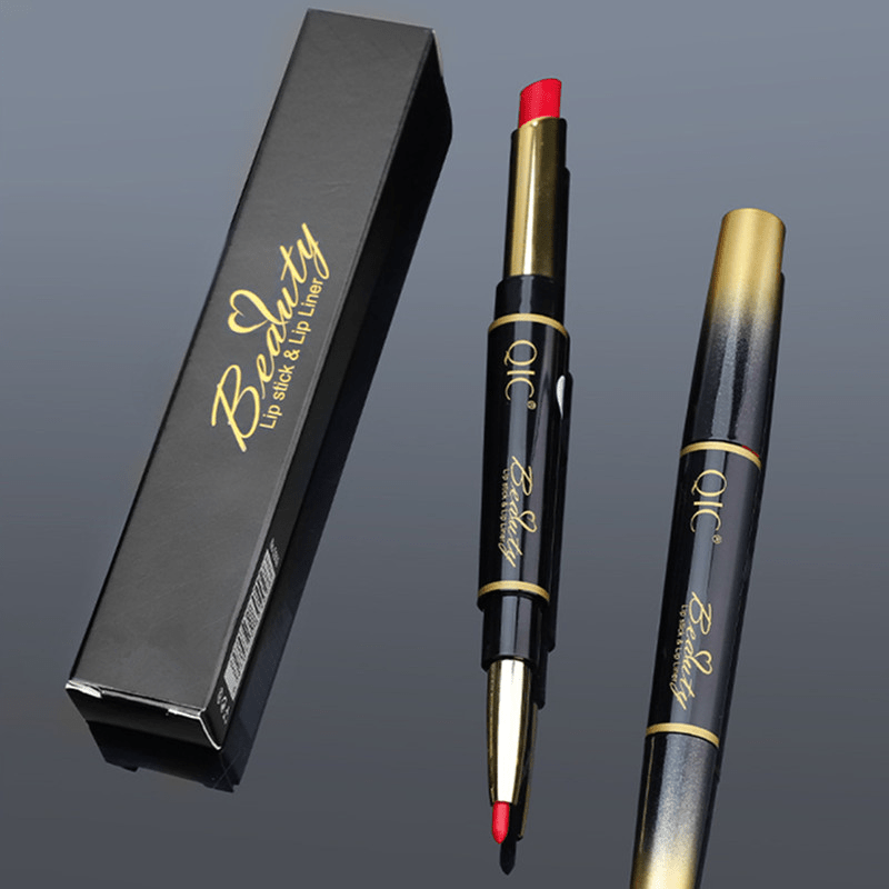 Matte Lipstick Waterproof 2 In 1 Lip Liner