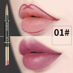 Matte Lipstick Waterproof 2 In 1 Lip Liner