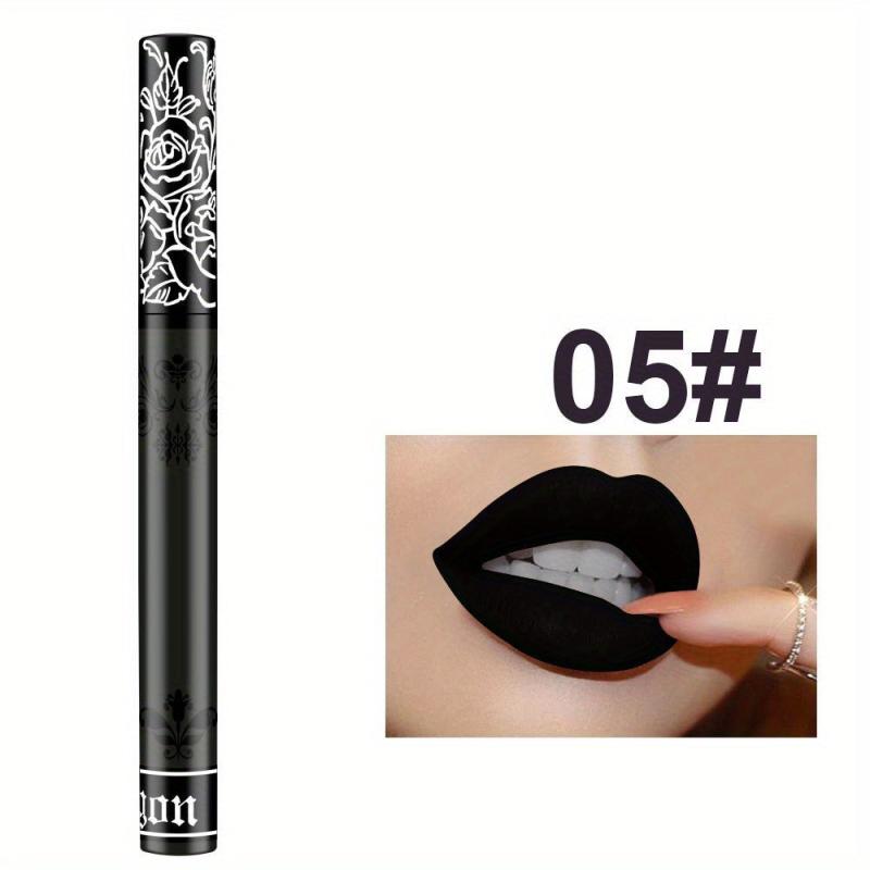 Velvet Lip Gloss Waterproof Non Smudge Lip Paint Nude Earth Bright Red Lip Glaze