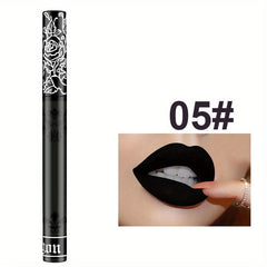 Velvet Lip Gloss Waterproof Non Smudge Lip Paint Nude Earth Bright Red Lip Glaze