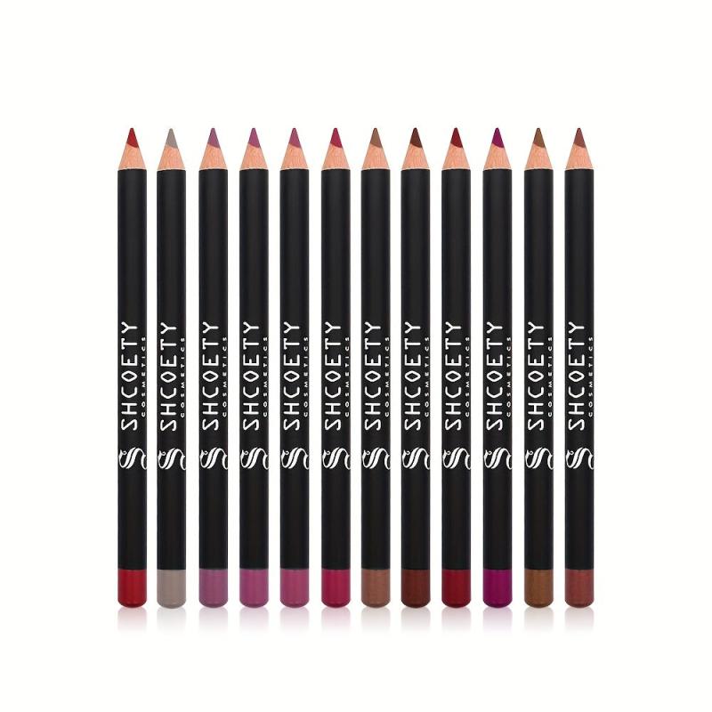Matte Lip Liner Pencil Long Lasting 12 Colors