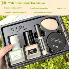Mother's Gift Set: Foundation, Concealer, Barrier Cream, Sponge, Loose Powder