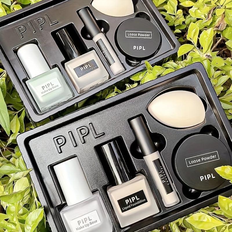 Mother's Gift Set: Foundation, Concealer, Barrier Cream, Sponge, Loose Powder