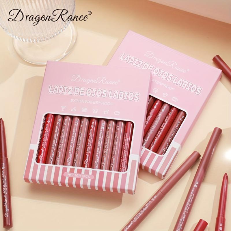Vegan Lip Liner Pencil 24H Wear Waterproof & Smudge Resist Creamy Formula