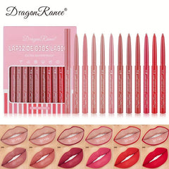 Vegan Lip Liner Pencil 24H Wear Waterproof & Smudge Resist Creamy Formula