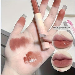 Double End Lip Gloss Double Finish Dew Texture Lightweight 4 Colors Optional