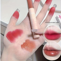 Double End Lip Gloss Double Finish Dew Texture Lightweight 4 Colors Optional