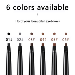 6 Colors Waterproof Eyebrow Pencil Natural Look Dense Makeup