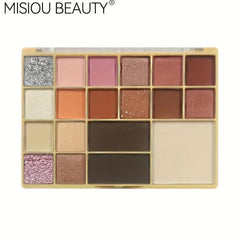 19 Colors Eyeshadow Palette Brightening Highlighting Blush Contouring Makeup