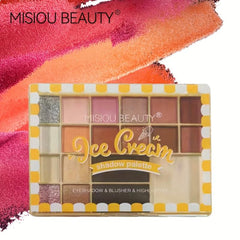 19 Colors Eyeshadow Palette Brightening Highlighting Blush Contouring Makeup