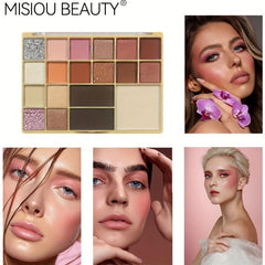 19 Colors Eyeshadow Palette Brightening Highlighting Blush Contouring Makeup