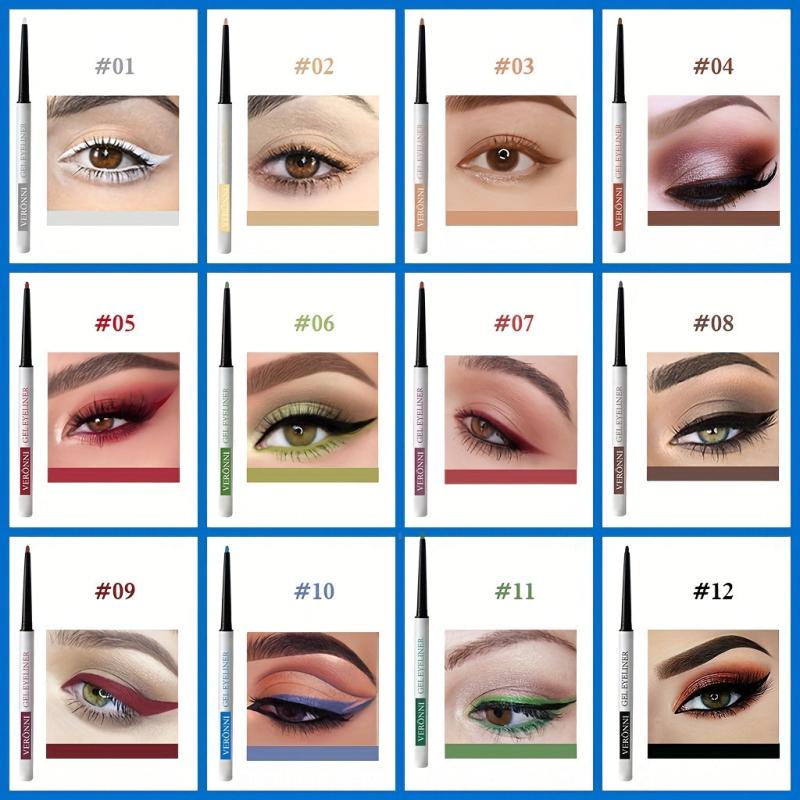 Colorful Eyeliner Set 12 Colors Matte Finish