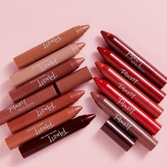 Matte Nude Crayon Lipstick High Pigmented Waterproof Lip Liner
