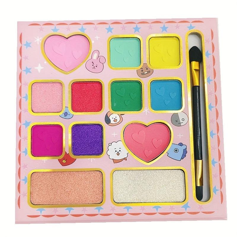 12 Animal Themed Eyeshadow Palette with Matte & Pearly Finish