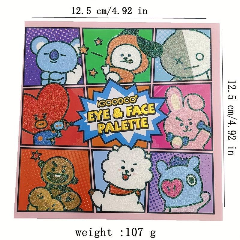 12 Animal Themed Eyeshadow Palette with Matte & Pearly Finish