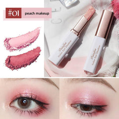 Double Tone Matte Eyeshadow Stick Shimmer Glitter Gradient Lazy Makeup Stick