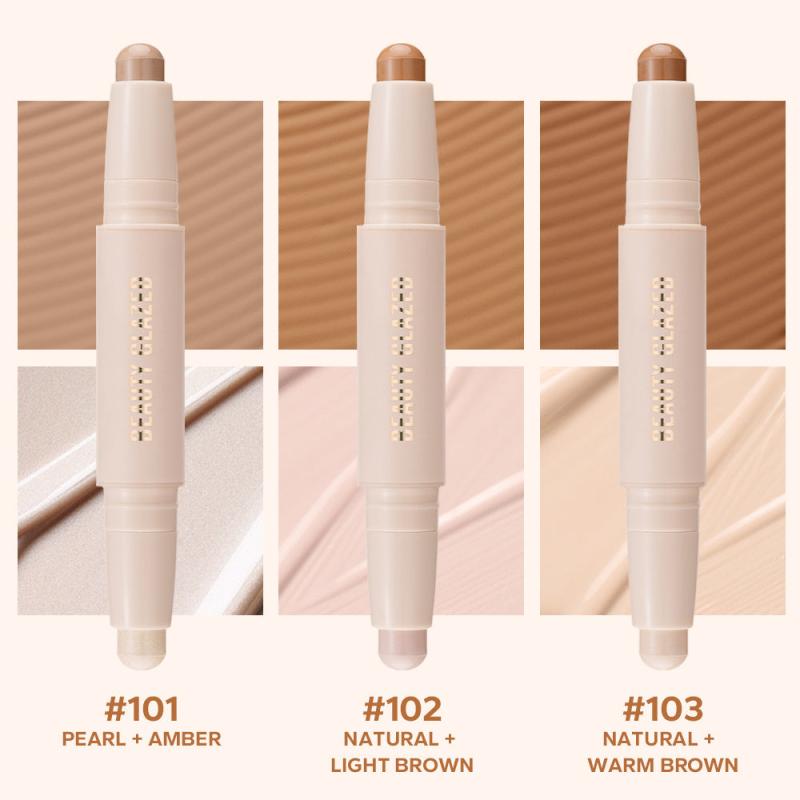 Dual Ended Concealer & Highlighter Stick for Contouring