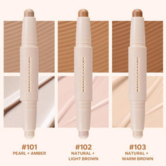 Dual Ended Concealer & Highlighter Stick for Contouring