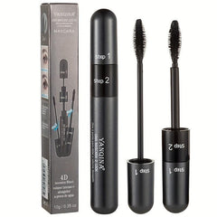 2-in-1 3D Eyelash Mascara w/ Curling Extension for Stunning Eyes